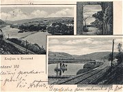 Reprodukce staré pohlednice obce